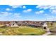 Beautiful aerial shot of the community featuring manicured green spaces, homes, and picturesque surroundings at 2199 Somerset Dr, Franklin, IN 46131