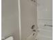 Clean bathroom featuring a shower with a modern showerhead and a neutral color scheme at 5467 Powder River Ct, Indianapolis, IN 46221