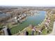 Captivating aerial showcasing lakeside homes with private docks and serene waterfront views at 5901 Crystal Bay West Dr, Plainfield, IN 46168