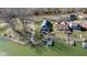 Picturesque aerial showing home, private dock, and waterfront access for recreational activities at 5901 Crystal Bay West Dr, Plainfield, IN 46168