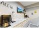 Basement wet bar offers ample space for entertainment and style at 5944 Aldridge Dr, Whitestown, IN 46075