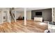 Spacious finished basement featuring entertainment area and modern design, ideal for Gathering and guests at 6571 Hunters S Rdg, Zionsville, IN 46077