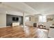Finished basement with ample lighting, offering an open layout perfect for recreation and relaxation at 6571 Hunters S Rdg, Zionsville, IN 46077