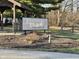 Entrance sign for the Franklin Trails Condominiums community at 7902 Benjamin Dr, Lawrence, IN 46226