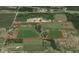 Aerial view of land parcel with red line showing the boundaries at 10624 N 200 W, Alexandria, IN 46001