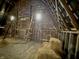 Spacious barn interior with hay bales, exposed wooden beams, and ample natural light at 10624 N 200 W, Alexandria, IN 46001