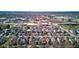 An aerial view showcasing a residential area with neatly arranged houses and connecting roads at 2432 N Talbott St, Indianapolis, IN 46205