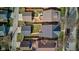 Aerial shot of backyards with green lawns and outdoor seating areas, perfect for relaxation at 2432 N Talbott St, Indianapolis, IN 46205