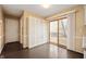 Bright kitchen area with storage and sliding glass door to deck at 3029 Oberlin Ct, Indianapolis, IN 46268