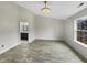 Spacious bedroom with an open door to a ensuite bathroom at 307 Beacon Point Ln, Fortville, IN 46040