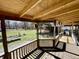 Newly built back porch overlooking the expansive green backyard at 3120 Central Ave, Anderson, IN 46016