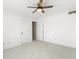 Bedroom features neutral carpeting and 2 doors that provide access to other spaces at 3705 River Rd, Columbus, IN 47203
