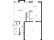 Downstairs floor plan featuring living room, kitchen, dining area, foyer, laundry, and garage at 3951 Narrowleaf Ct, Indianapolis, IN 46235