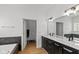 Well-appointed bathroom with double vanity, marble accents, and modern fixtures, blending style and functionality at 5529 W Mccord Rd, McCordsville, IN 46055