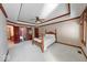 Large main bedroom featuring carpet, wood trim and ceiling fan at 563 E Greencastle Rd, Mooresville, IN 46158