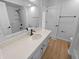 Modern bathroom with updated vanity, fixtures, and walk-in shower at 6512 Buttonwood Dr, Noblesville, IN 46062