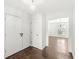 Clean foyer with gleaming parquet floors at 7434 King George Dr # A, Indianapolis, IN 46260