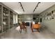 Another view of the spacious home office with fireplace at 9080 Pickwick Dr, Indianapolis, IN 46260
