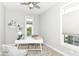 Bright office with a white desk, comfortable chair, and natural light at 11505 Langton Walk, Zionsville, IN 46077