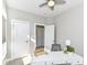 Functional home office with desk, neutral color scheme, and ample lighting at 11505 Langton Walk, Zionsville, IN 46077