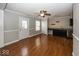 Modern kitchen with wood floors, and ample countertop space, perfect for cooking and entertaining at 11849 Wapiti Way, Noblesville, IN 46060