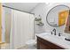 Charming bathroom featuring a marble countertop vanity and modern fixtures at 12129 N Cedarview Dr, Mooresville, IN 46158