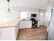 Modern kitchen featuring stainless steel appliances, butcher block countertops and white cabinets at 1246 Mcdougal St, Indianapolis, IN 46203