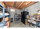 Unfinished basement with shelving, storage, and potential for customization at 12569 Branford St, Carmel, IN 46032
