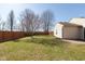 Large backyard with a lawn at 1405 Creekside Dr, Brownsburg, IN 46112