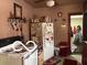 Functional kitchen with white appliances and vintage details at 1405 N Mount St, Indianapolis, IN 46222