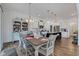 The eat-in kitchen and dining area features updated cabinets, and fixtures at 1521 Avondale Dr, Westfield, IN 46074
