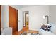 Bright bedroom with hardwood floors features an ensuite bathroom for added privacy and convenience at 1620 S East St, Lebanon, IN 46052