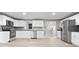 Bright kitchen features stainless steel appliances, white cabinets, and neutral walls with wood flooring at 1641 Whistler Terrace, Indianapolis, IN 46229