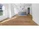 View of a bright kitchen that boasts sleek cabinets and stainless appliances at 1822 N Dexter St, Indianapolis, IN 46202