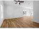 A light-filled living room featuring beautiful floors at 1822 N Dexter St, Indianapolis, IN 46202