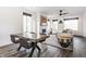 Open-concept living and dining area featuring modern furniture, ample natural light, and stylish accents at 1955 Alvord St, Indianapolis, IN 46202