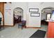 Expansive office space with a central archway, offering flexible layout possibilities at 32 E Main St, Mooresville, IN 46158