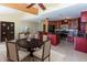 An eat-in kitchen with cherry cabinets and stainless steel appliances at 3548 W 500 North Rd, McCordsville, IN 46055