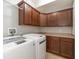 Laundry room featuring cabinetry with countertop space and modern appliances at 3792 Waterfront Way, Plainfield, IN 46168