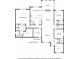 Detailed floor plan showcasing the layout of the single-story home with labeled rooms at 4720 W Tradwell Dr, New Palestine, IN 46163