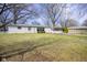 Charming single-story home with a well-maintained lawn and mature trees at 5415 Wallace Ave, Indianapolis, IN 46220