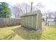 Backyard storage shed providing ample space for tools and equipment at 5415 Wallace Ave, Indianapolis, IN 46220