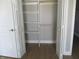 Open closet with double doors and shelving at 769 E Pearl St, Whiteland, IN 46184