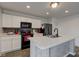 Close up of the kitchen, features a countertop with appliances, enhancing the home's functionality at 1012 Balto Dr, Shelbyville, IN 46176