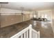 Spacious garage with two doors and a desk area at 10415 Charter Oaks, Carmel, IN 46032