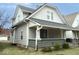 Charming two-story home featuring a welcoming front porch and traditional architectural details at 1056 N Mount St, Indianapolis, IN 46222