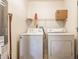 Utility room equipped with a washer, dryer, and water heater at 11930 Titania Cir, Indianapolis, IN 46236