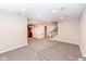 Spacious finished basement with neutral paint, recessed lighting, and carpet flooring, offering versatile living space at 13082 Overview Dr # 5A, Fishers, IN 46037