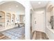 Spacious home office with arched entry and stylish decor and window at 13082 Overview Dr # 5A, Fishers, IN 46037