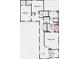Upstairs floor plan showing the layout of the bedrooms, bathrooms, laundry, and loft areas at 15982 Meadow Frost Ct, Fishers, IN 46037